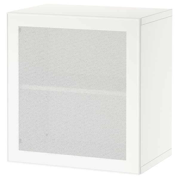 BESTÅ Shelf unit with door, white/Mörtviken white, 60x42x64 cm