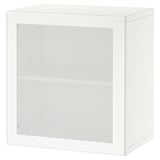 BESTÅ Shelf unit with door, white/Mörtviken white, 60x42x64 cm