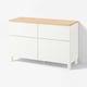BESTÅ Storage combination w doors/drawers, white/Lappviken/Stubbarp white, 120x42x76 cm