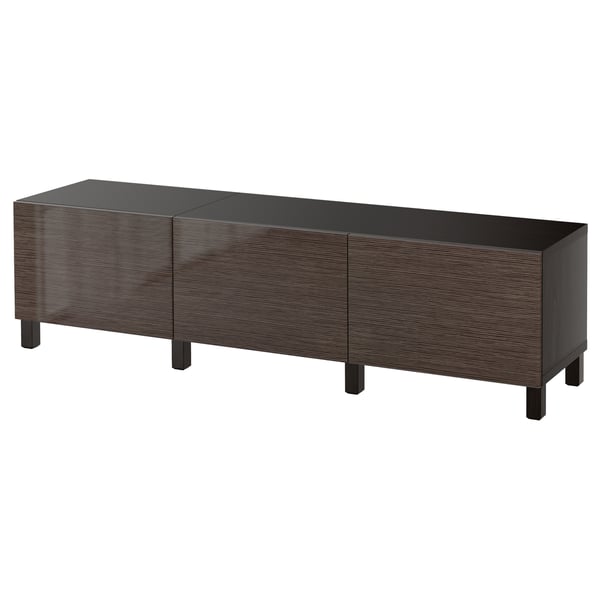 Besta Storage Combination With Drawers Black Brown Selsviken