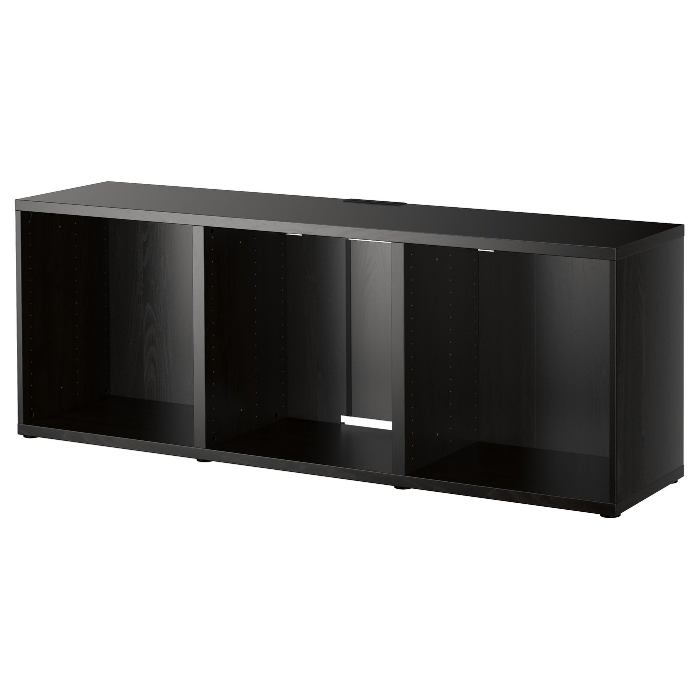 BESTÅ TV bench, black-brown, 180x40x64 cm (70 7/8x15 3/4x25 1/4 ")