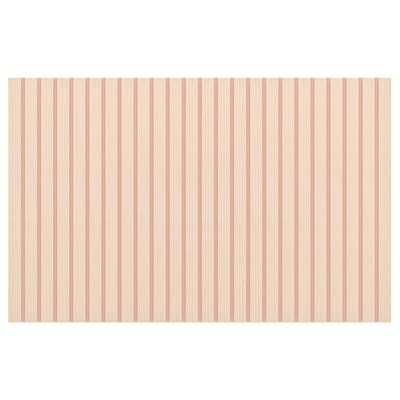 BJÖRKÖVIKEN light birch wood veneer panel, rectangular, with vertical stripes, natural scandinavian design.
