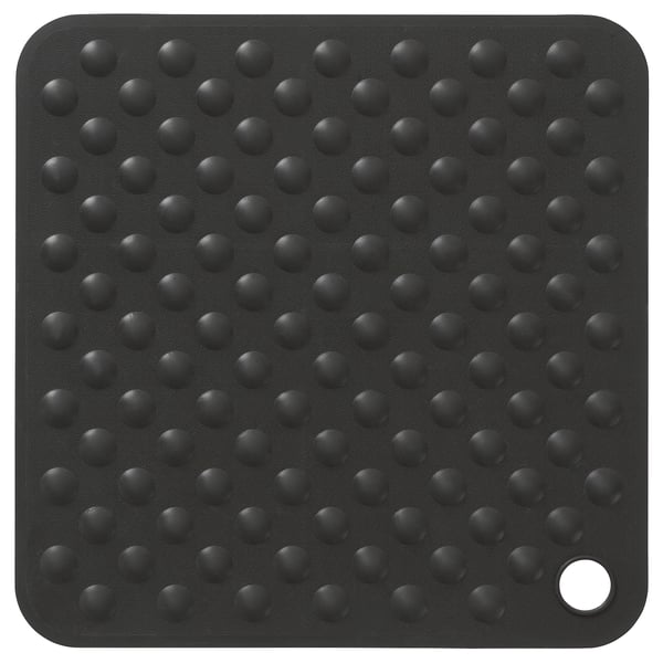 BLÅSJÖN Shower mat, grey, 50x50 cm