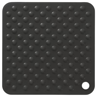 BLÅSJÖN Shower mat, grey, 50x50 cm