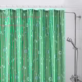 BOLLBUDDLEJA Shower curtain, green/floral pattern, 180x200 cm