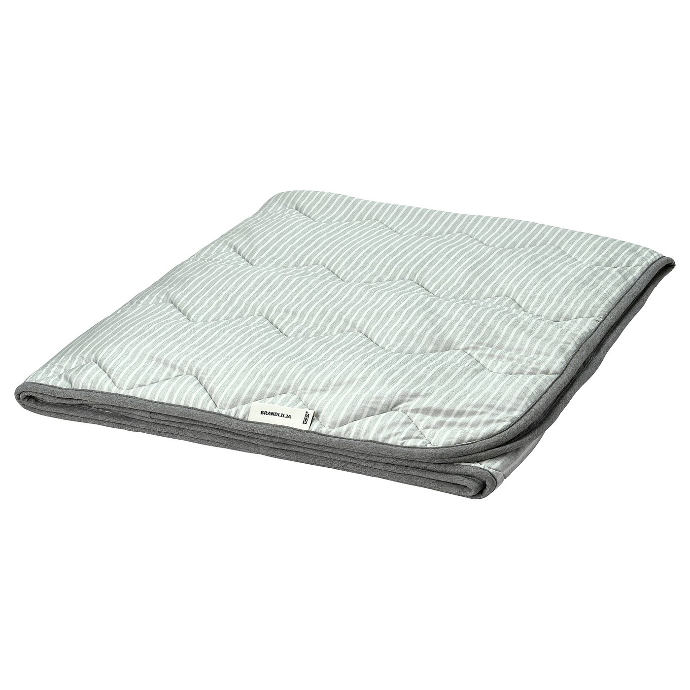 BRANDLILJA Duvet, cool - grey/stripe 150x200 cm (59x79 ")