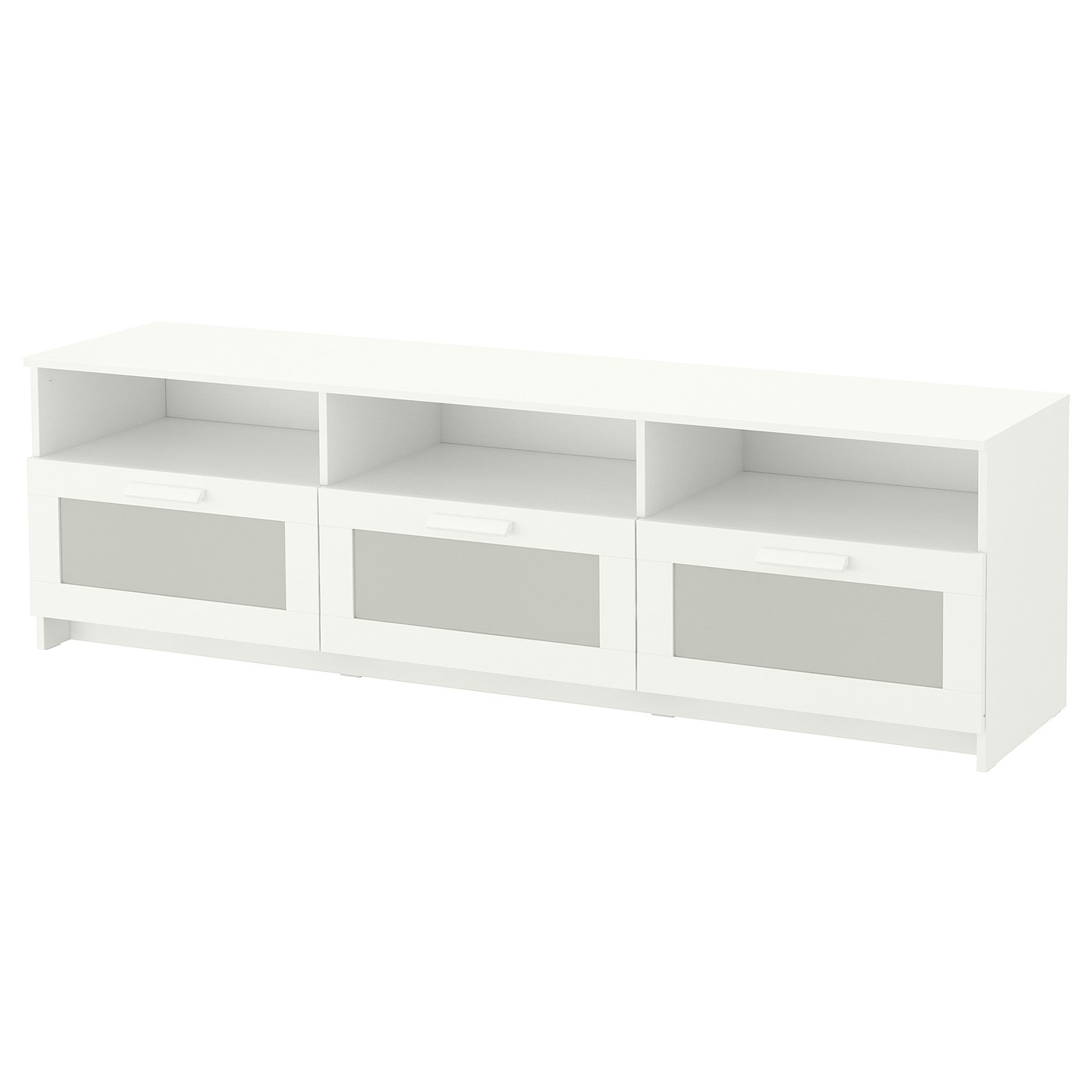 BRIMNES TV bench, white, 180x41x53 cm (70 7/8x16 1/8x20 7/8 ")