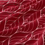 BRITTKARIN Curtains, 1 pair, red leaf pattern/with tab top, 145x150 cm