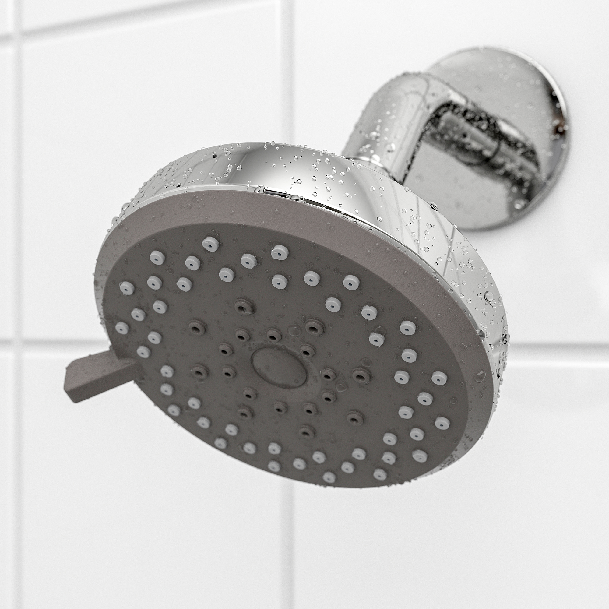 BROGRUND 5-spray showerhead, chrome-plated