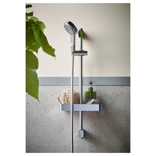 BROGRUND Riser rail with handshower kit, chrome-plated