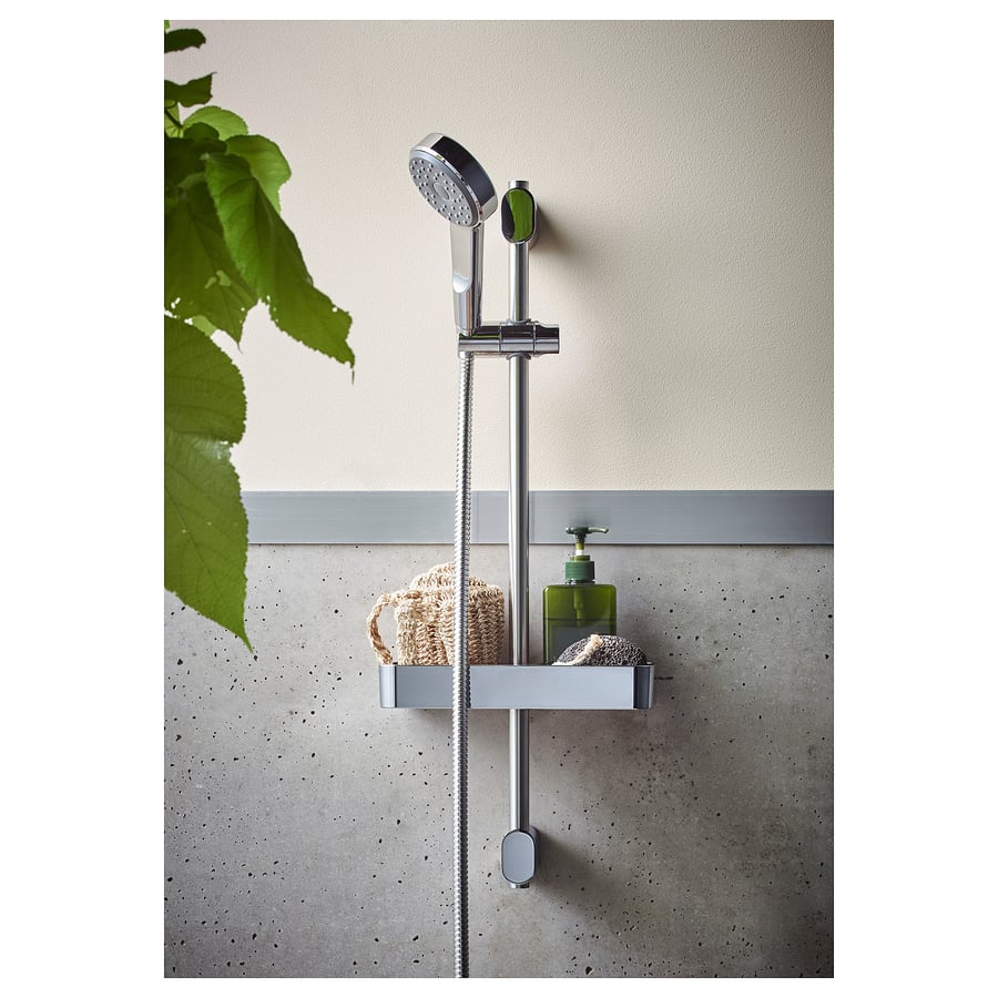 BROGRUND riser rail with handshower kit, chromeplated IKEA