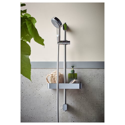 BROGRUND riser rail with handshower kit, chromeplated IKEA
