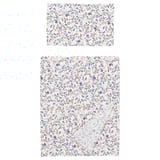 BRUDKRUSBÄR Flat sheet and pillowcase, white/multicolour, 150x260/50x80 cm