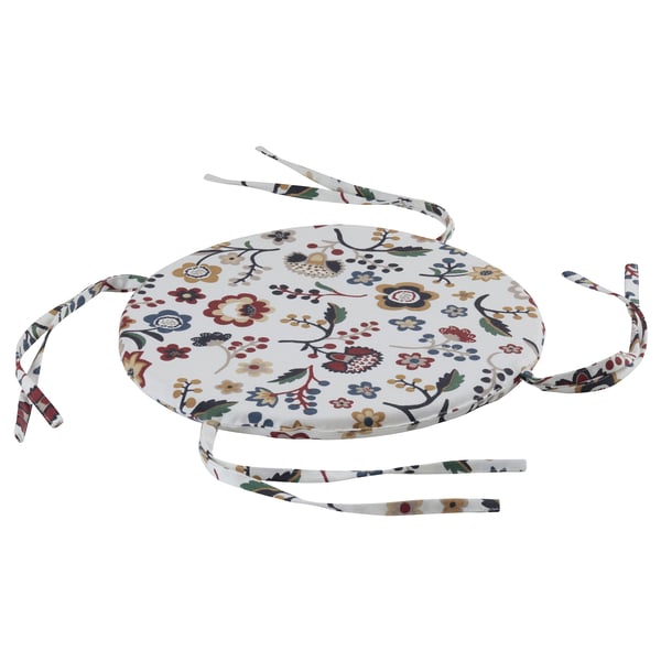 BRUNÖRT Chair pad, multicolour, 32 cm