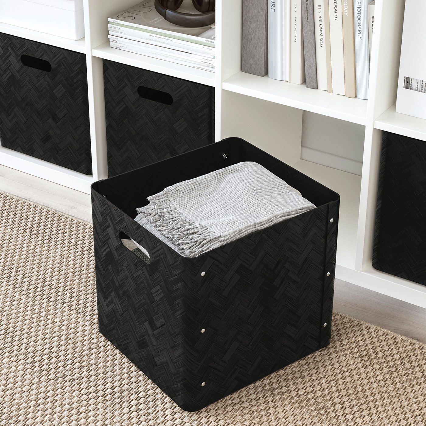 Ikea Bullig Box Bamboo 12 X 13 X 6 Storage Boxes Home Garden Worldenergy Ae