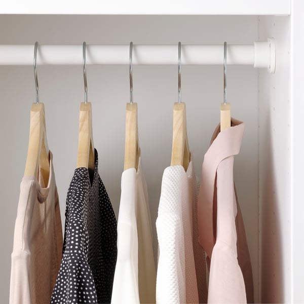 IKEA Hanger Wood Clothes Coat (8 Pack) White Bumerang