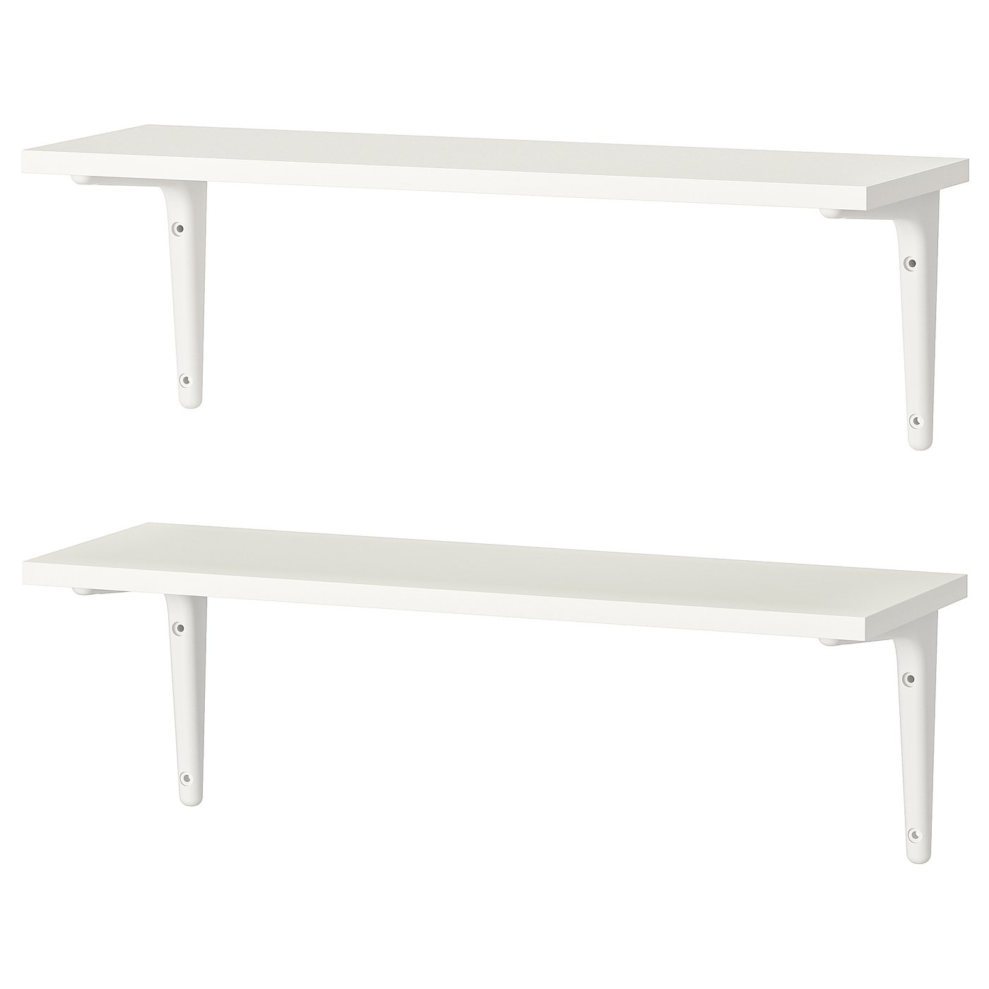 BURHULT / SIBBHULT Wall shelf combination, white/white, 59x20 cm (23 1/4x7 7/8 ")