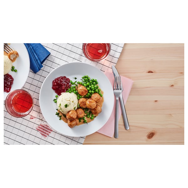 Chicken meatballs, mashed potatoes green peas /cream sauce and lingonberry jam 8 piece IKEA