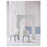 DANDERYD / EBBALYCKE Table and 6 chairs, white/Idekulla beige, 180 cm