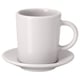 DINERA Espresso cup and saucer, beige, 9 cl