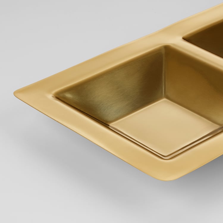 DOFTRIK Serving plate, goldcolour IKEA