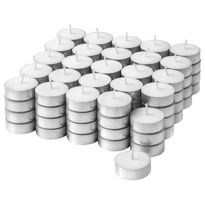 DRILLSNÄPPA Unscented tealight, 3.5 hr