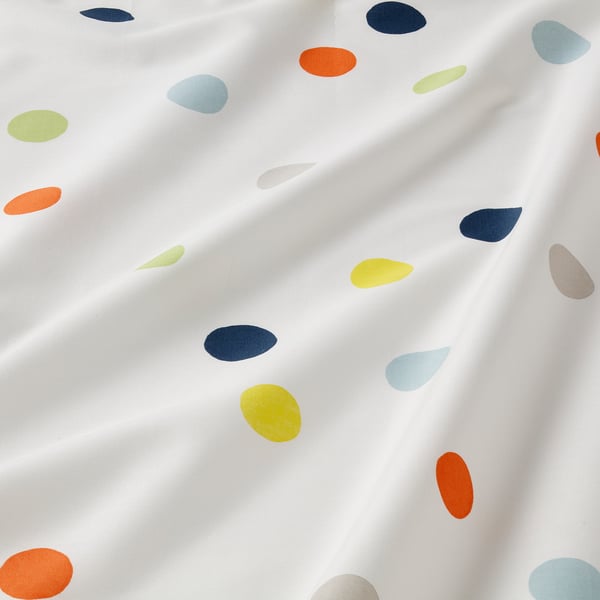 DRÖMLAND Flat sheet and pillowcase, multicolour, 150x250/50x80 cm