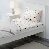 DRÖMLAND Flat sheet and pillowcase, multicolour, 150x250/50x80 cm