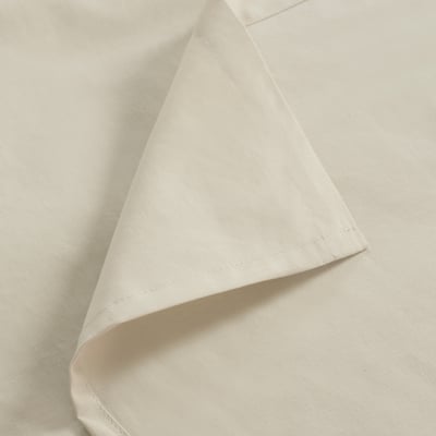 DVALA Flat sheet and pillowcase, beige, 150x260/50x80 cm