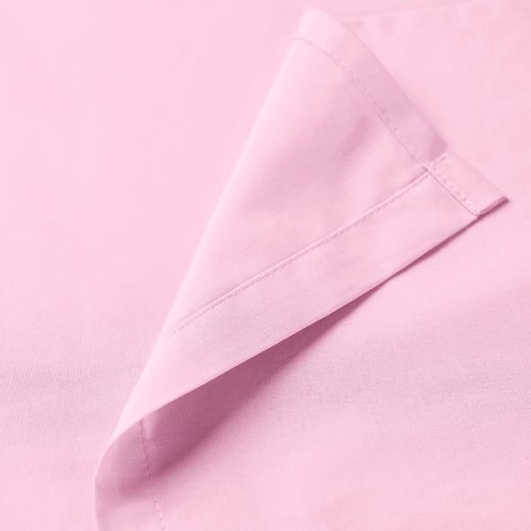 DVALA Flat sheet and pillowcase, pink, 150x260/50x80 cm