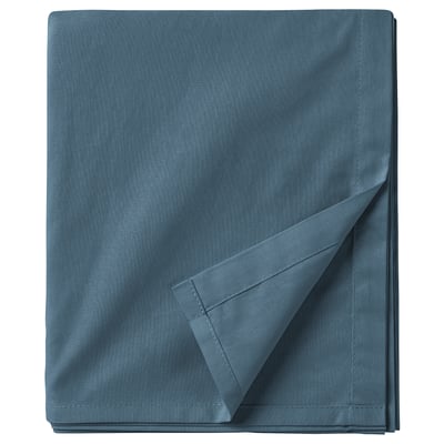 DVALA Flat sheet, blue, 240x260 cm