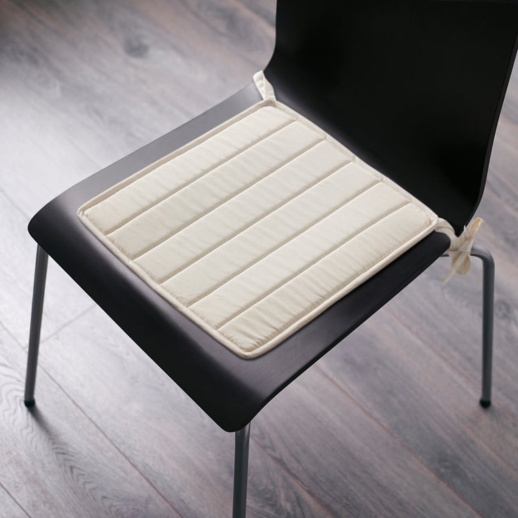 EDELA chair pad, unbleached, 33x35 cm (13x14") IKEA