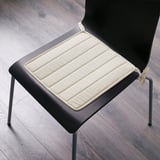 EDELA Chair pad, unbleached, 33x35 cm