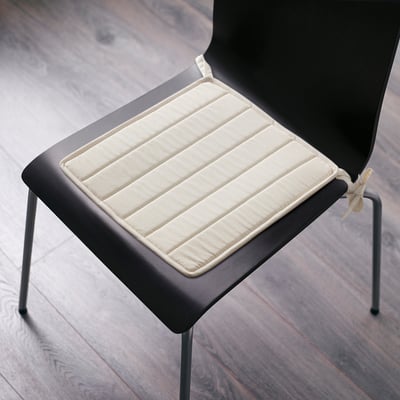 EDELA Chair pad, unbleached, 33x35 cm
