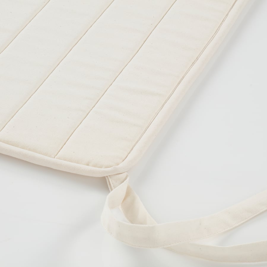 EDELA chair pad, unbleached, 33x35 cm (13x14") IKEA