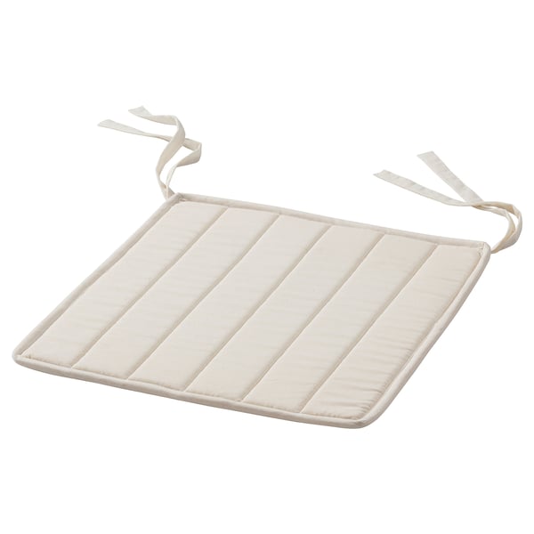 EDELA Chair pad, unbleached, 33x35 cm