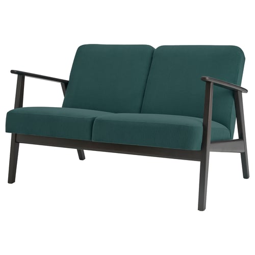 EKENÄSET 2-seat sofa, Kelinge grey-turquoise
