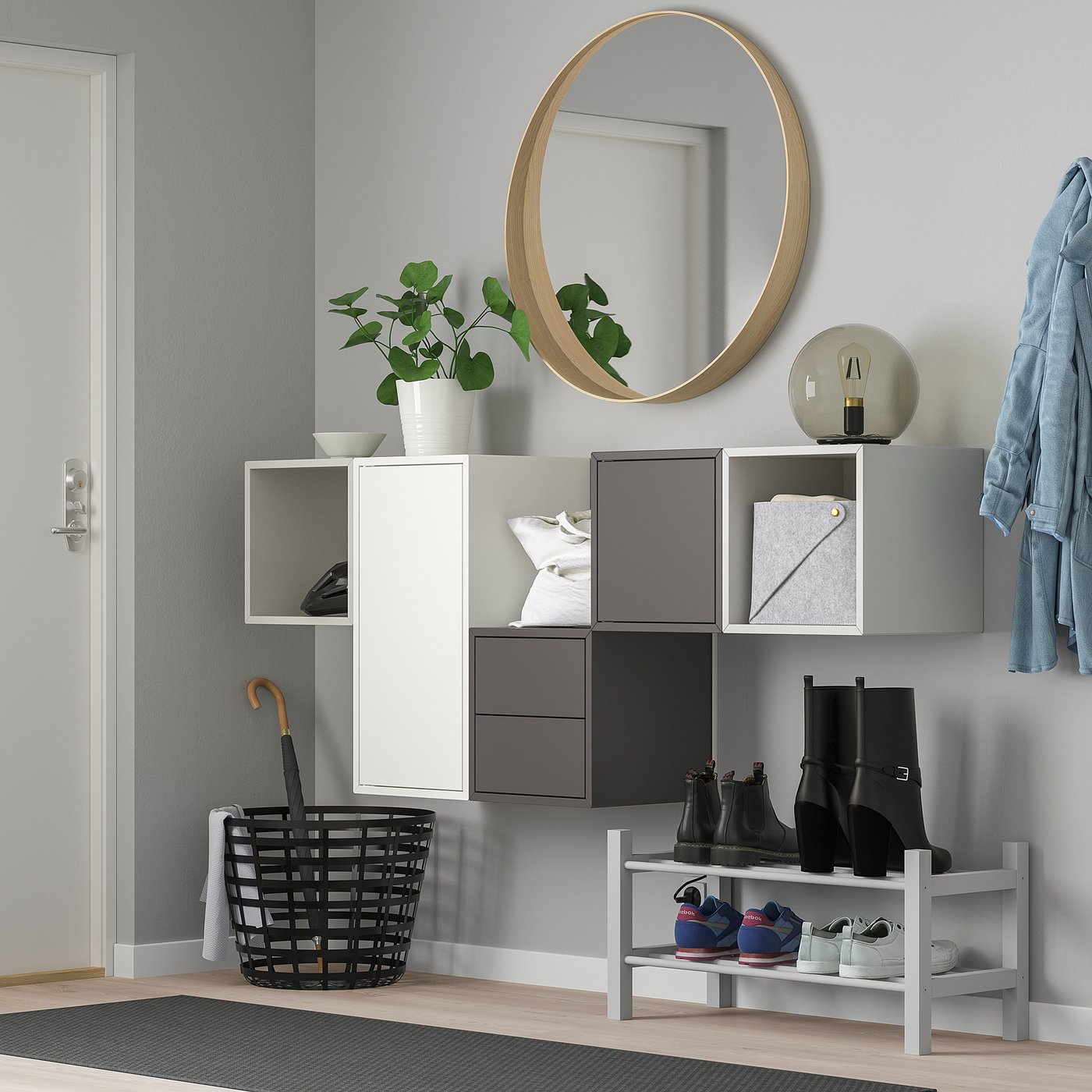 EKET Cabinet w door and 1 shelf, white - IKEA