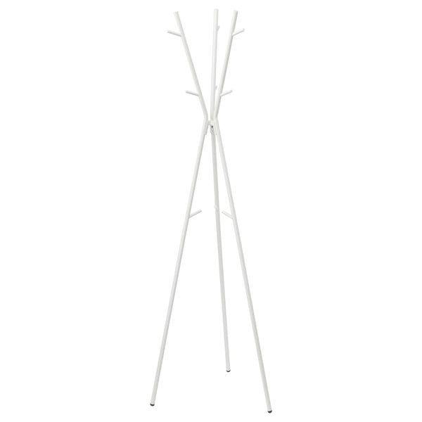 EKRAR Hat and coat stand, white, 169 cm