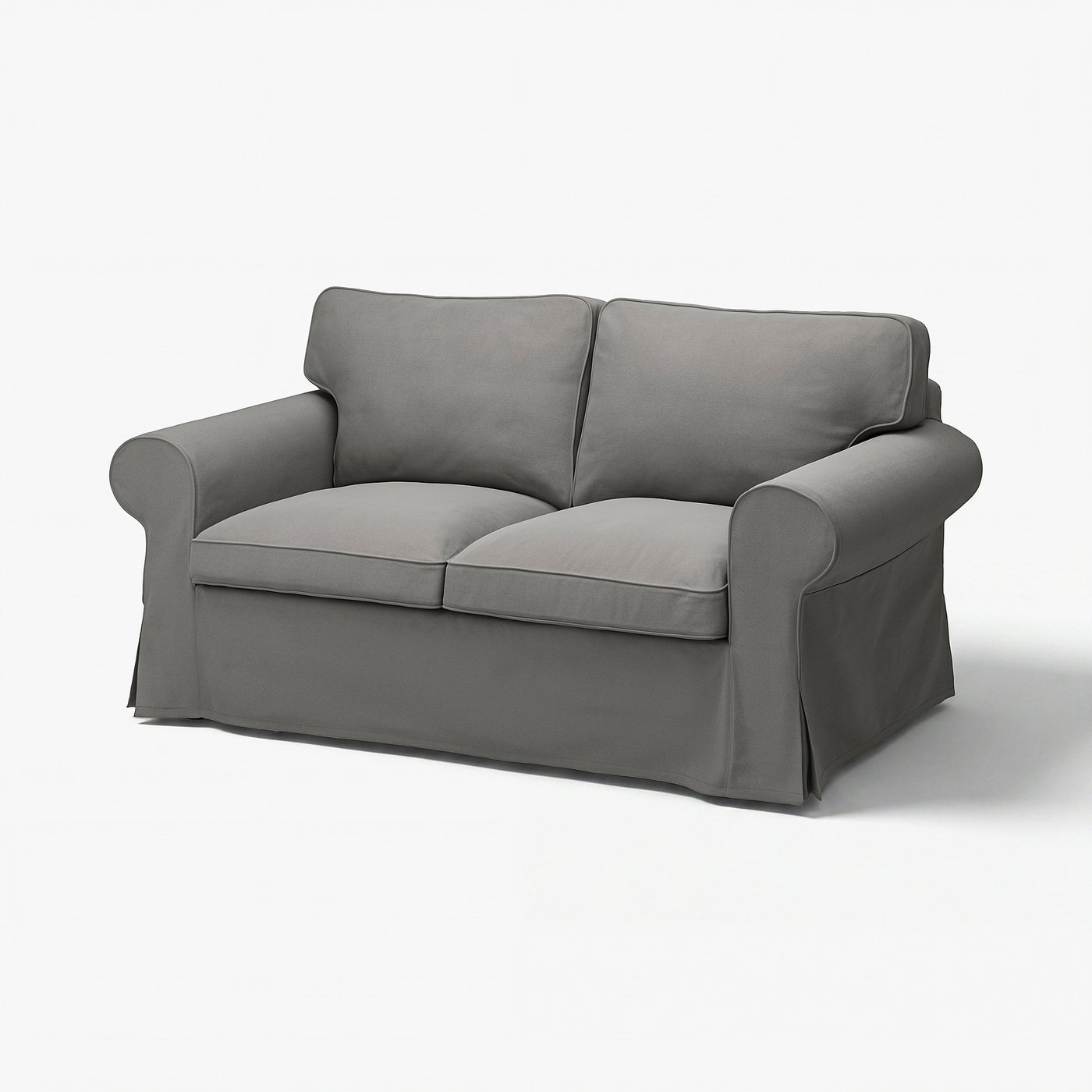 EKTORP 2-seat sofa, Hakebo dark grey
