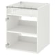 ENHET Base cabinet for hob, white, 60x60x75 cm