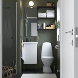 ENHET Bathroom, anthracite/white, 44x43x87 cm