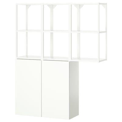 ENHET Storage combination, white, 120x32x150 cm