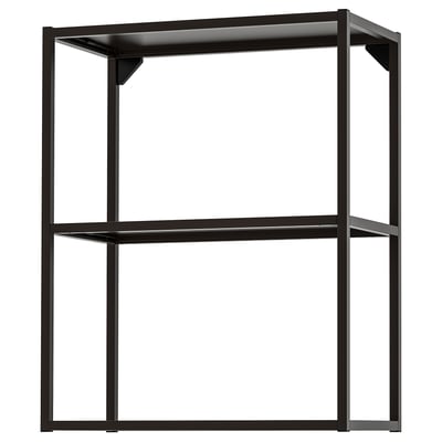 ENHET black 3-tier shelf