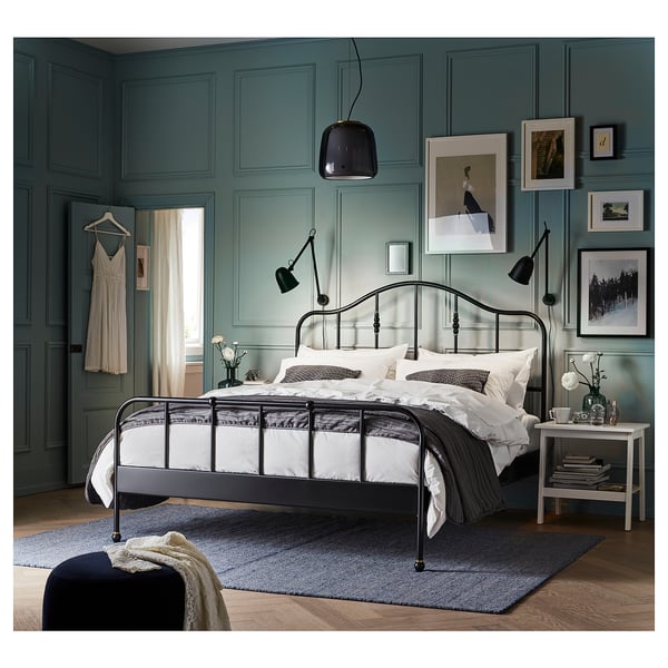 EVEDAL Pendant lamp, grey, 28 cm