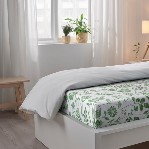FÄRGARE Flat sheet and pillowcase, 150x260/50x80 cm
