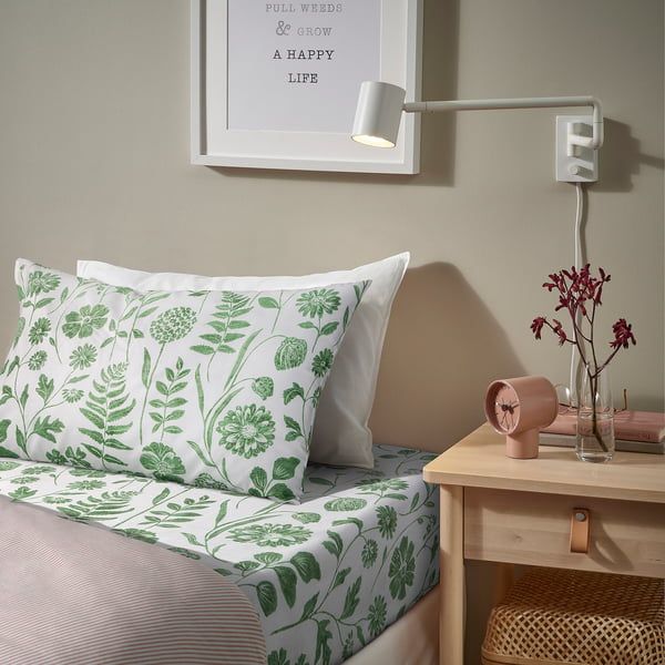 FÄRGARE Flat sheet and pillowcase, 150x260/50x80 cm