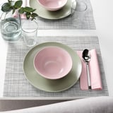 FÄRGKLAR Bowl, matt light pink, 16 cm