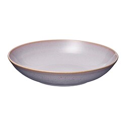 FÄRGKLAR lavender bowl, stoneware with speckled design, wide and shallow shape for meals.