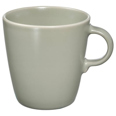 FÄRGKLAR Mug, matt green, 37 cl